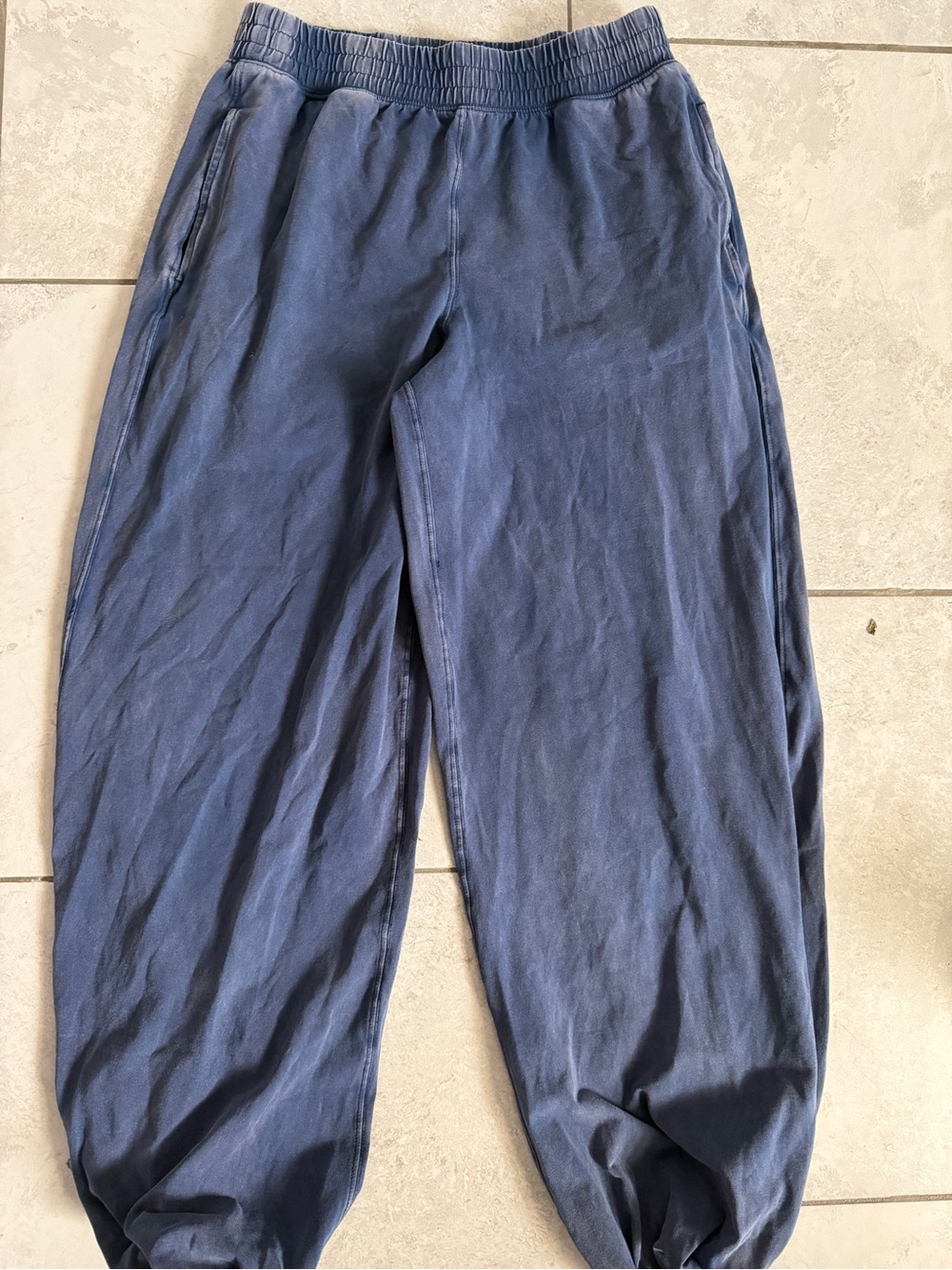 Free People Men's Navy Jogger Sweatpants